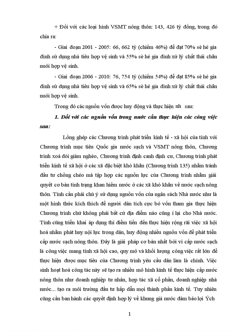 image for page Thực trạng và một số giải pháp cung cấp nước sạch và vệ sinh môi trường nông thôn tỉnh Hưng Yên
