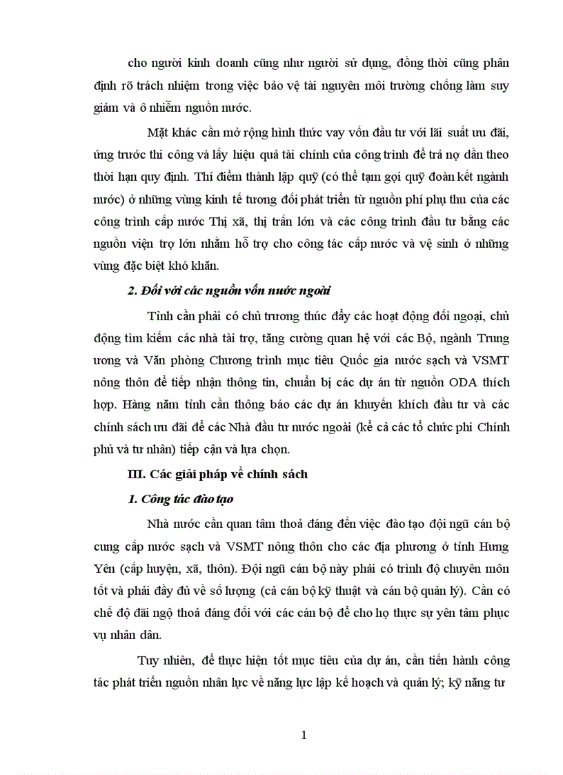 image for page Thực trạng và một số giải pháp cung cấp nước sạch và vệ sinh môi trường nông thôn tỉnh Hưng Yên