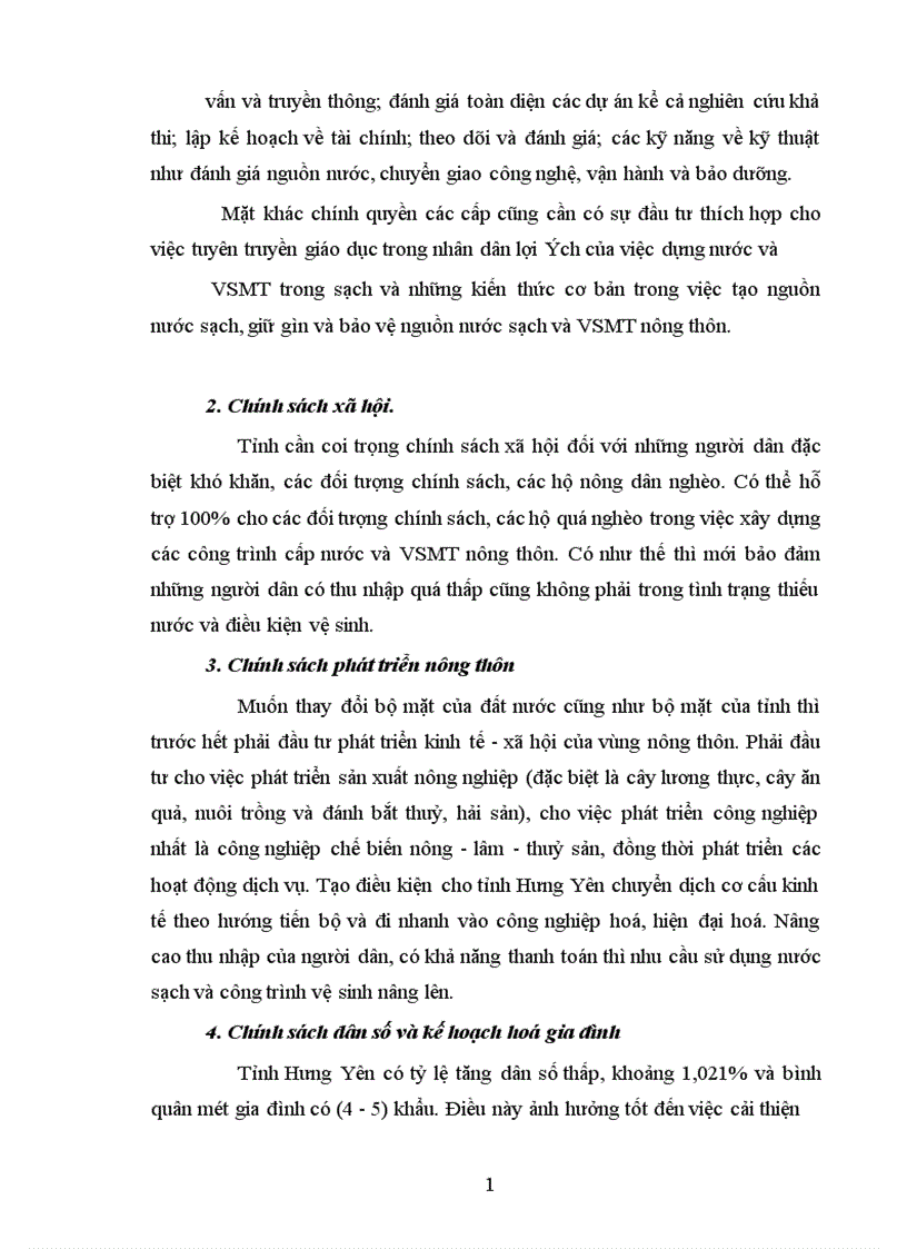 image for page Thực trạng và một số giải pháp cung cấp nước sạch và vệ sinh môi trường nông thôn tỉnh Hưng Yên