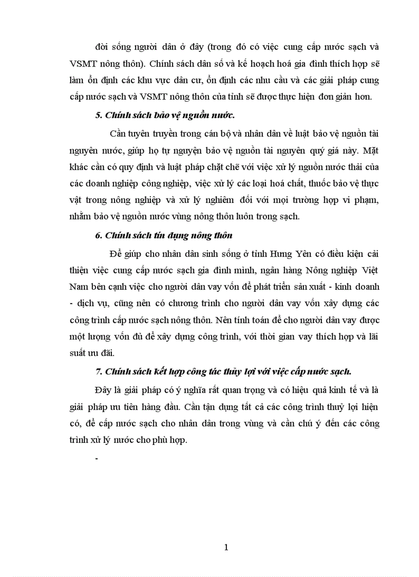 image for page Thực trạng và một số giải pháp cung cấp nước sạch và vệ sinh môi trường nông thôn tỉnh Hưng Yên