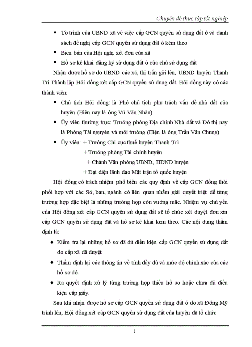 image for page Đánh giá kết quả công tác công tác đăng ký cấp giấy chưng nhận quyền sử dụng đất ở trên địa bàn xã Đông Mỹ huyện Thanh Trì Hà Nội