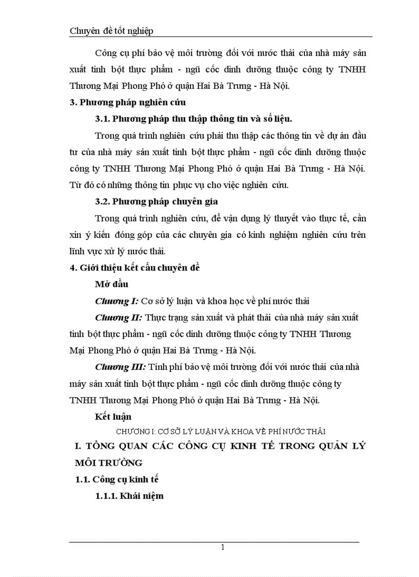 image for page Tính phí bảo vệ môi trường đối với nước thải của dự án nhà máy sản xuất tinh bột thực phẩm ngũ cốc dinh dưỡng ở quận Hai Bà Trưng Hà Nội