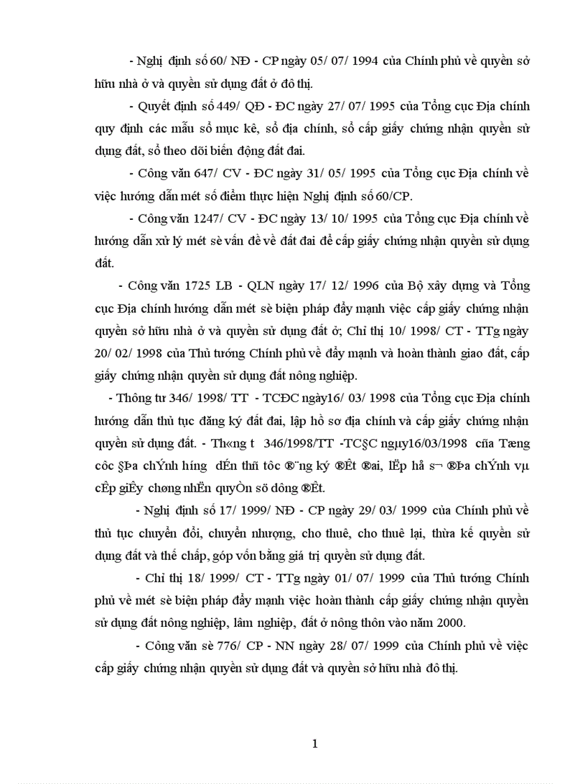 image for page Đánh giá công tác đăng ký đất đai cấp giấy CNQSDĐ trên địa bàn huyện Yên sơn Tỉnh Tuyên Quang giai đoạn 1993 2005