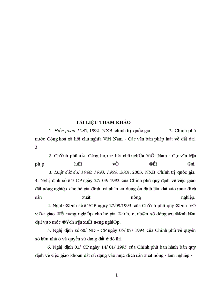 image for page Đánh giá công tác đăng ký đất đai cấp giấy CNQSDĐ trên địa bàn huyện Yên sơn Tỉnh Tuyên Quang giai đoạn 1993 2005