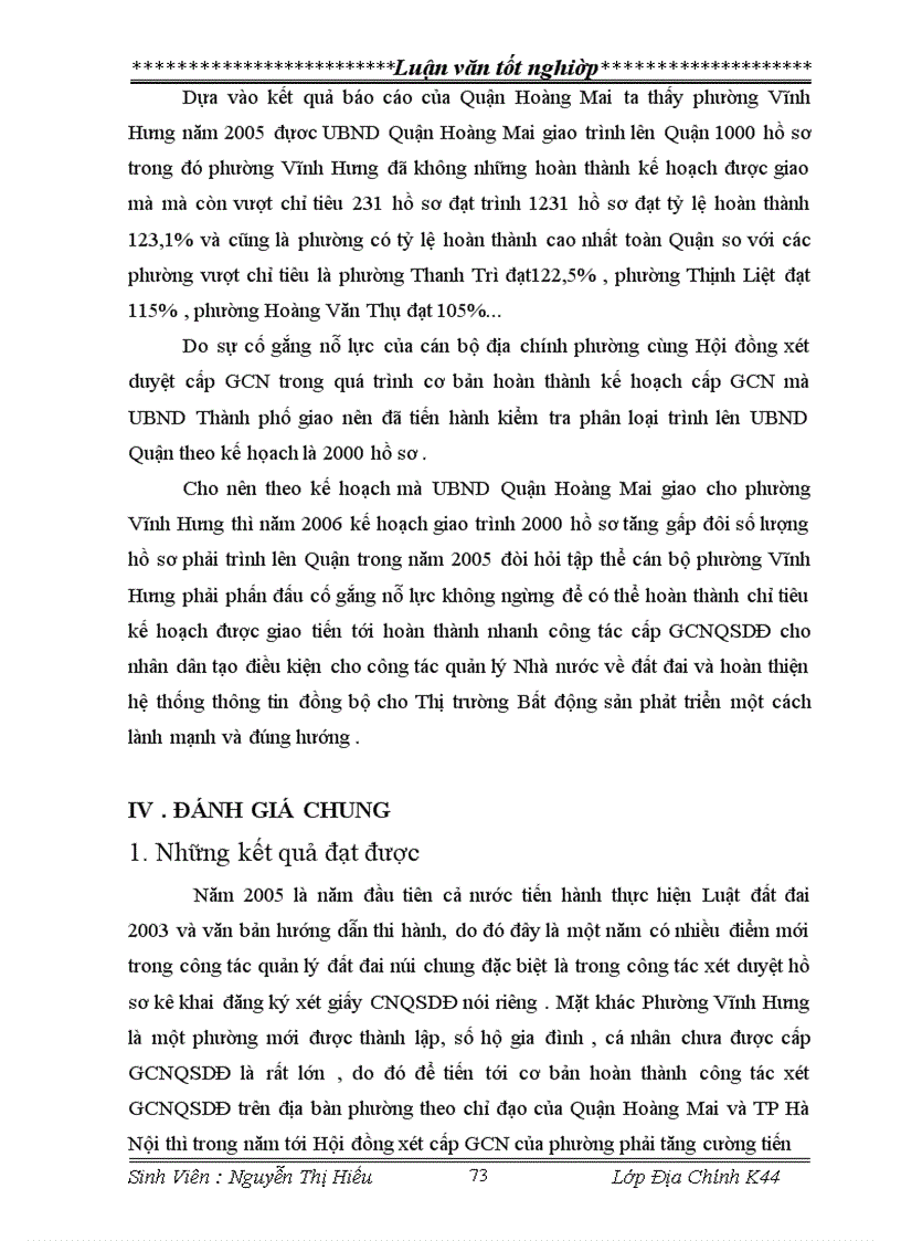 image for page Nghiên cứu thực trạng và đề xuất một số giải pháp cho công tác cấp GCNQSDĐ ở trên địa bàn phường Vĩnh Hưng Quận Hoàng Mai Thành phố Hà Nội