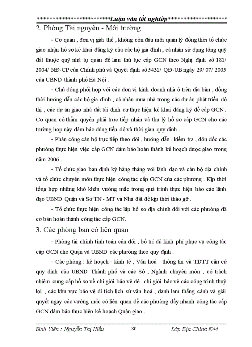 image for page Nghiên cứu thực trạng và đề xuất một số giải pháp cho công tác cấp GCNQSDĐ ở trên địa bàn phường Vĩnh Hưng Quận Hoàng Mai Thành phố Hà Nội