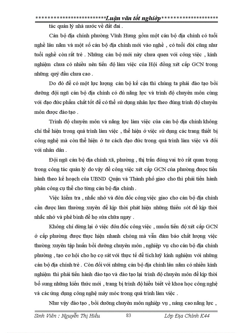 image for page Nghiên cứu thực trạng và đề xuất một số giải pháp cho công tác cấp GCNQSDĐ ở trên địa bàn phường Vĩnh Hưng Quận Hoàng Mai Thành phố Hà Nội