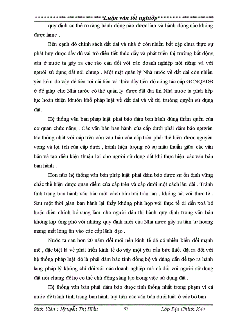 image for page Nghiên cứu thực trạng và đề xuất một số giải pháp cho công tác cấp GCNQSDĐ ở trên địa bàn phường Vĩnh Hưng Quận Hoàng Mai Thành phố Hà Nội