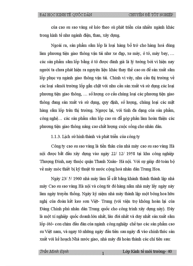 image for page Bước đầu đánh giá kinh tế các tác động môi trường do hoạt động của công ty Cao su Sao vàng Hà Nội