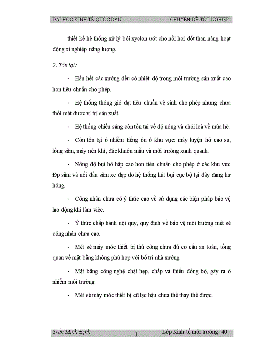 image for page Bước đầu đánh giá kinh tế các tác động môi trường do hoạt động của công ty Cao su Sao vàng Hà Nội