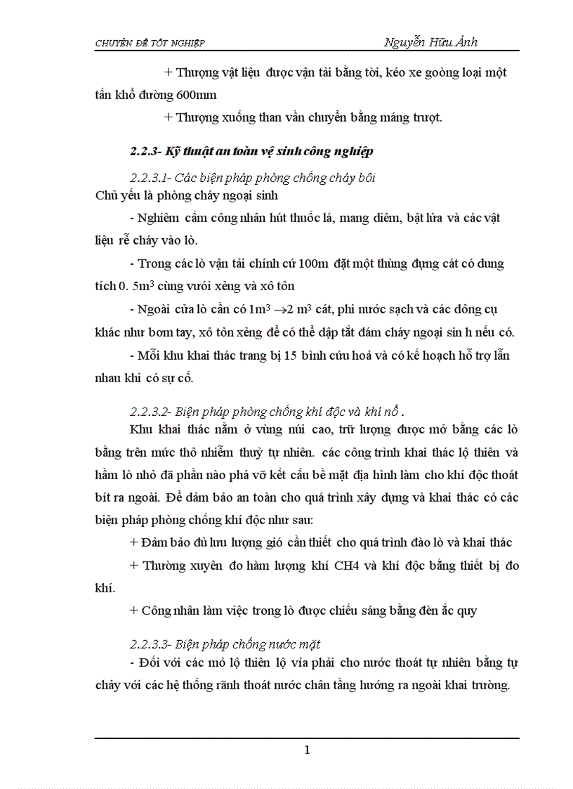 image for page Đánh Giá hiện trạng ô nhiễm môi trường do hoạt động khai thác than của dự án Đồng Vông Uông bí Quảng Ninh và các giải pháp quản lý môi trường