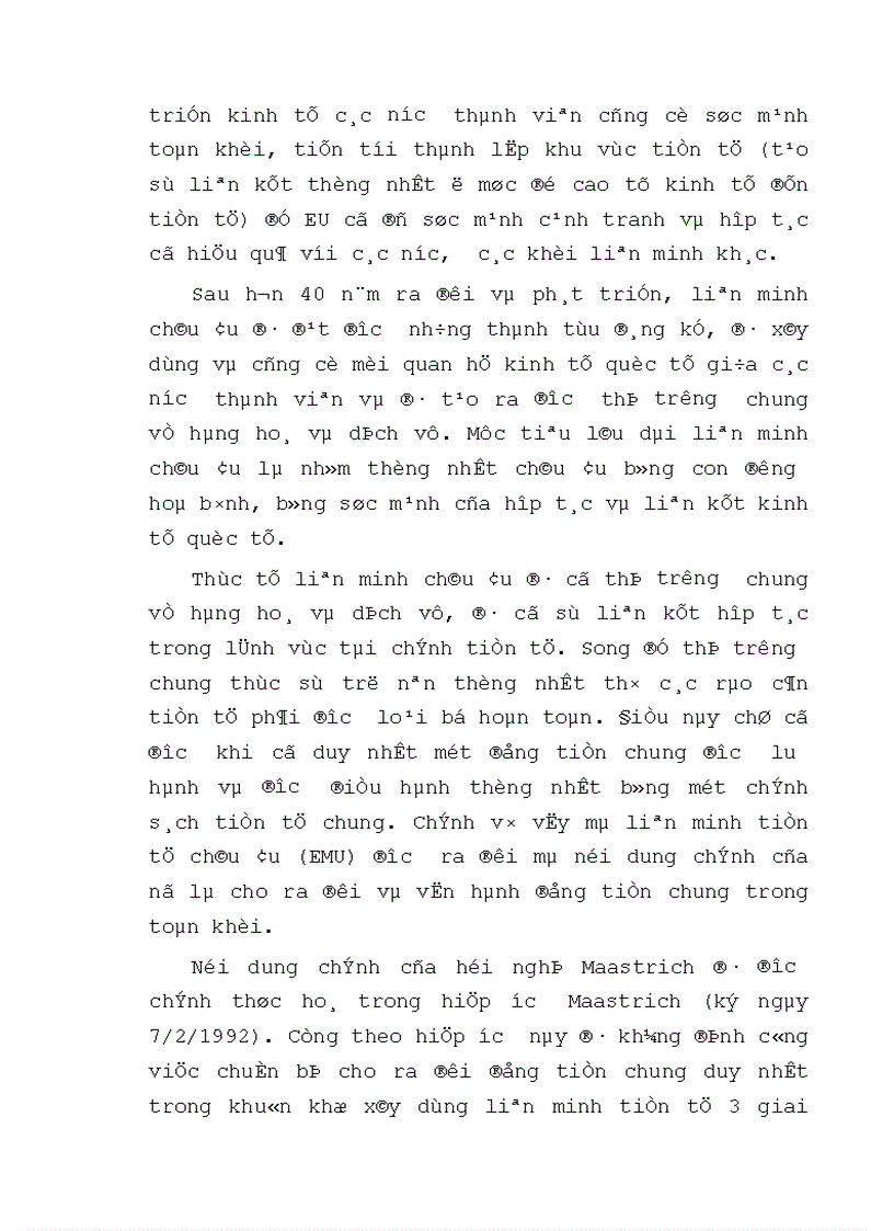 image for page Tình hình biến động và tác động của đồng EURO từ khi ra đời tới nay