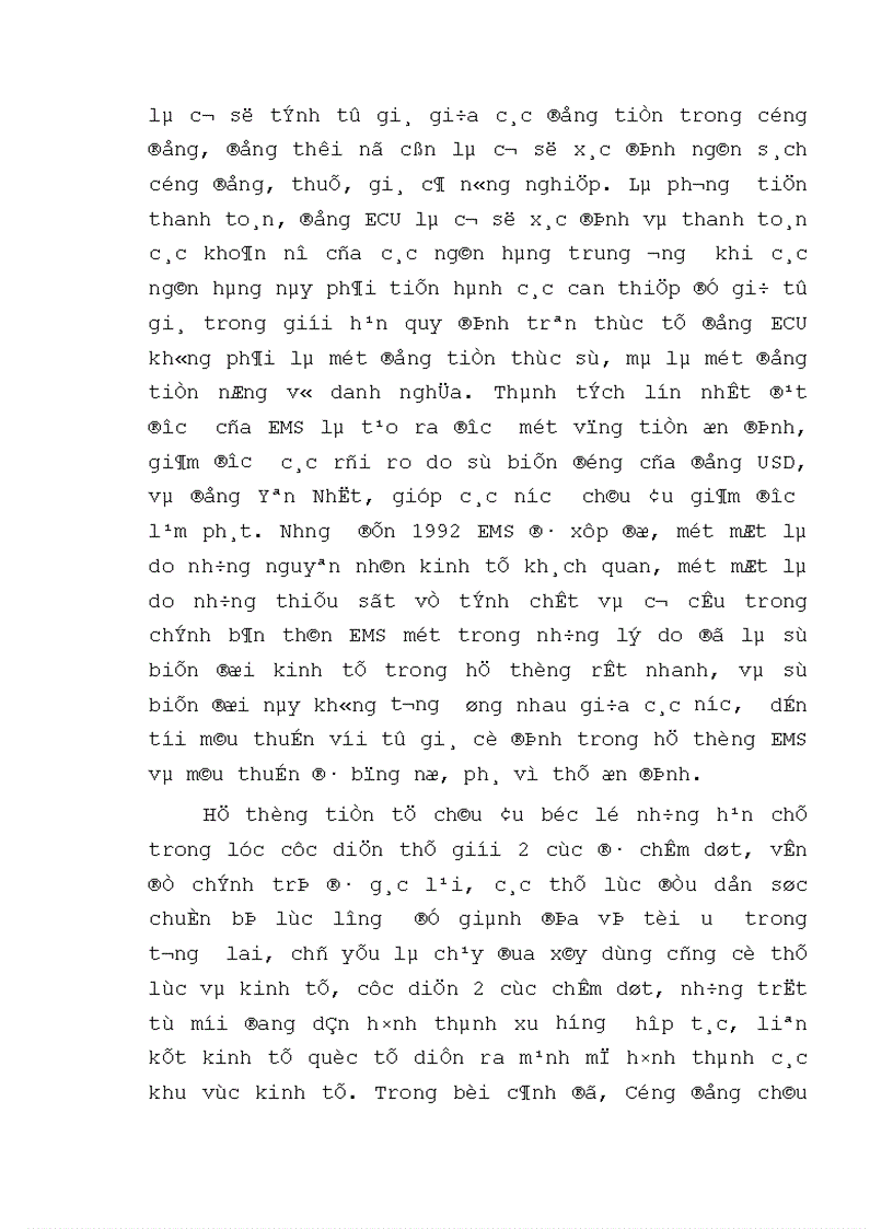 image for page Tình hình biến động và tác động của đồng EURO từ khi ra đời tới nay