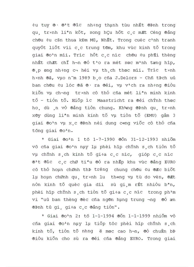 image for page Tình hình biến động và tác động của đồng EURO từ khi ra đời tới nay