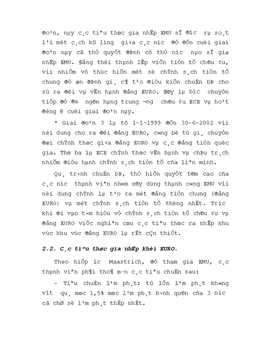 image for page Tình hình biến động và tác động của đồng EURO từ khi ra đời tới nay