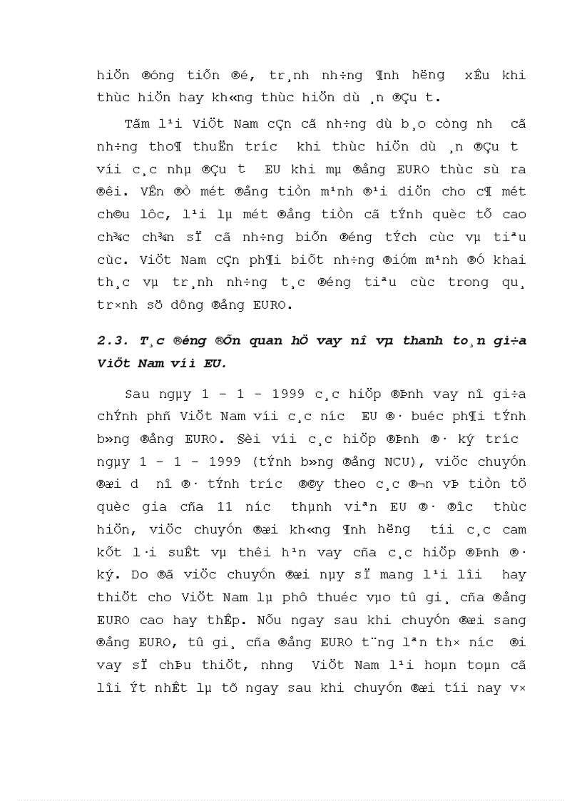 image for page Tình hình biến động và tác động của đồng EURO từ khi ra đời tới nay