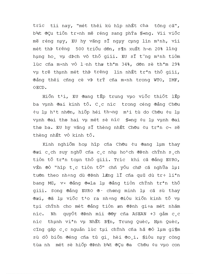 image for page Tình hình biến động và tác động của đồng EURO từ khi ra đời tới nay
