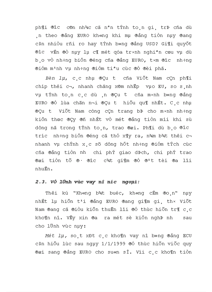 image for page Tình hình biến động và tác động của đồng EURO từ khi ra đời tới nay