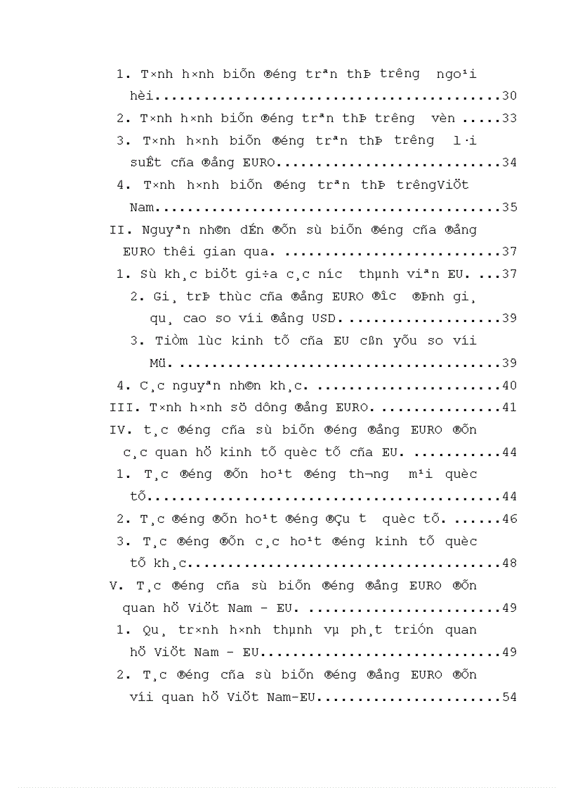 image for page Tình hình biến động và tác động của đồng EURO từ khi ra đời tới nay