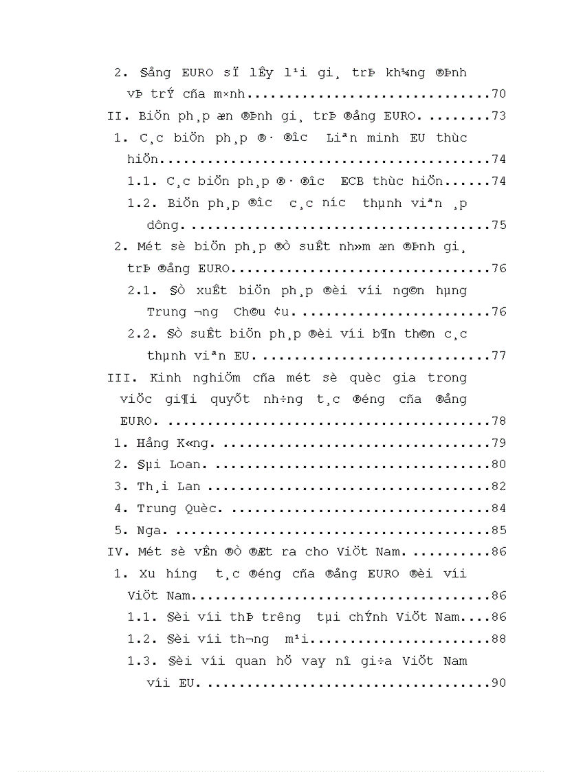 image for page Tình hình biến động và tác động của đồng EURO từ khi ra đời tới nay