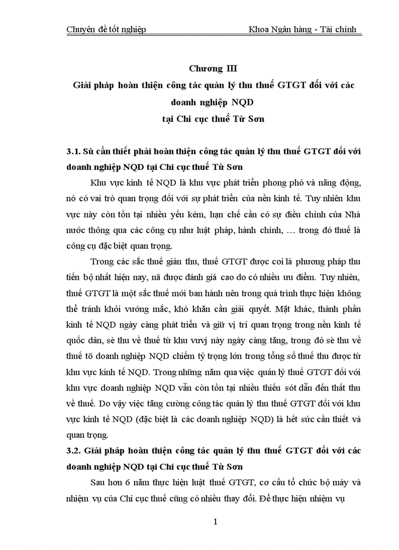 image for page Giải pháp nhằm hoàn thiện công tác quản lý thuế GTGT trong các doanh nghiệp NQD tại Chi cục thuế Từ Sơn Bắc Ninh