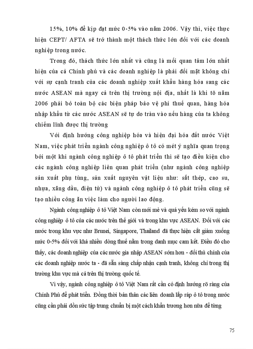 image for page Ngành công nghiệp ô tô Việt Nam hướng tới hội nhập khu vực thực hiện AFTA 2006