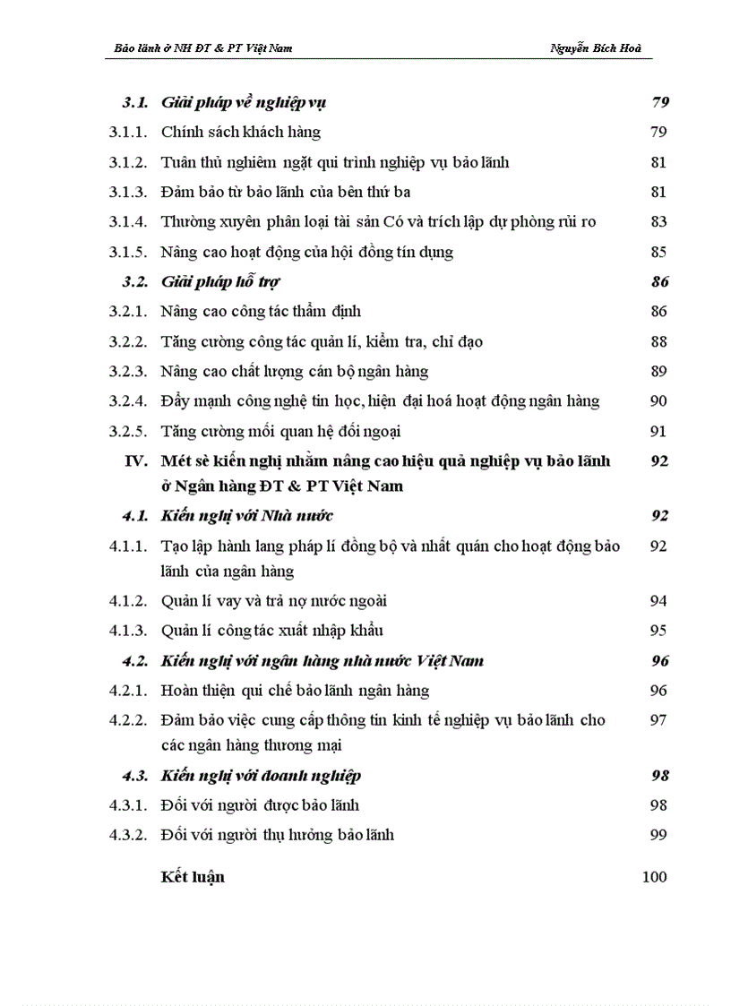 image for page Giải pháp nâng cao hiệu quả nghiệp vụ bảo lãnh tại Ngân hàng ĐT PT Việt Nam