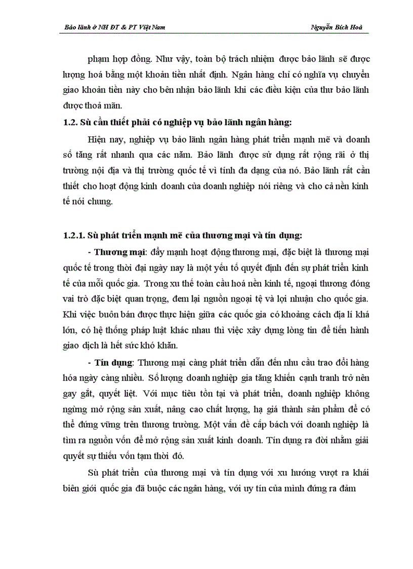 image for page Giải pháp nâng cao hiệu quả nghiệp vụ bảo lãnh tại Ngân hàng ĐT PT Việt Nam