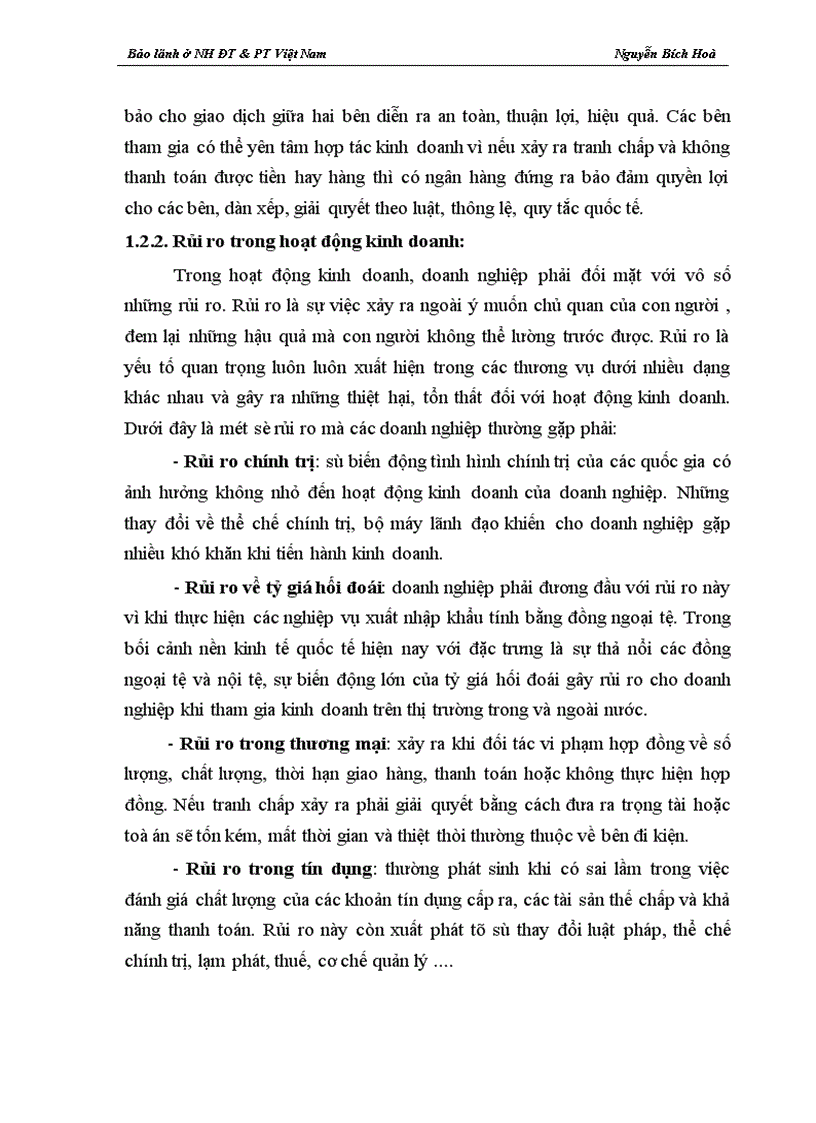 image for page Giải pháp nâng cao hiệu quả nghiệp vụ bảo lãnh tại Ngân hàng ĐT PT Việt Nam