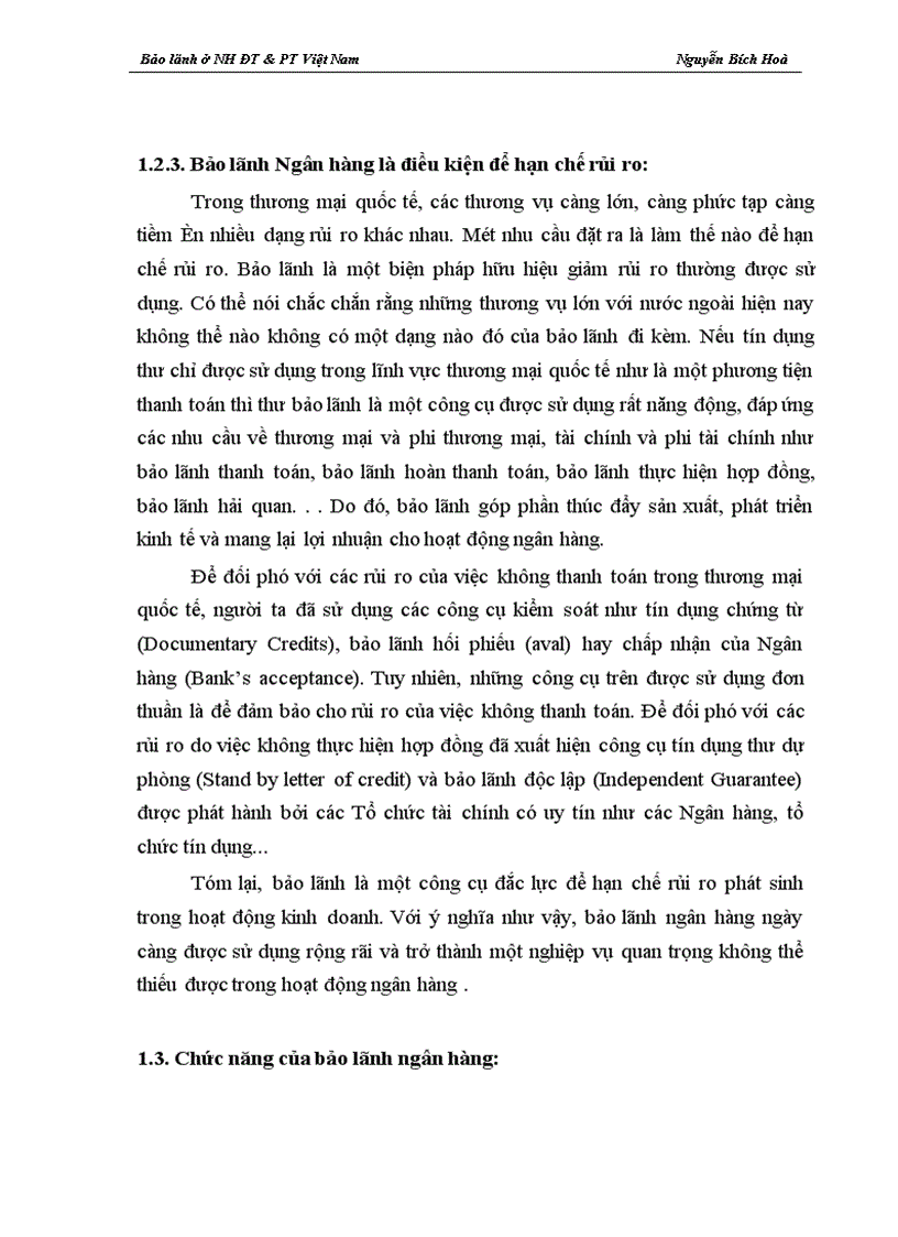 image for page Giải pháp nâng cao hiệu quả nghiệp vụ bảo lãnh tại Ngân hàng ĐT PT Việt Nam