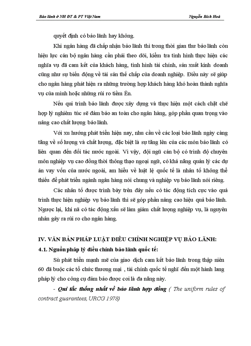 image for page Giải pháp nâng cao hiệu quả nghiệp vụ bảo lãnh tại Ngân hàng ĐT PT Việt Nam