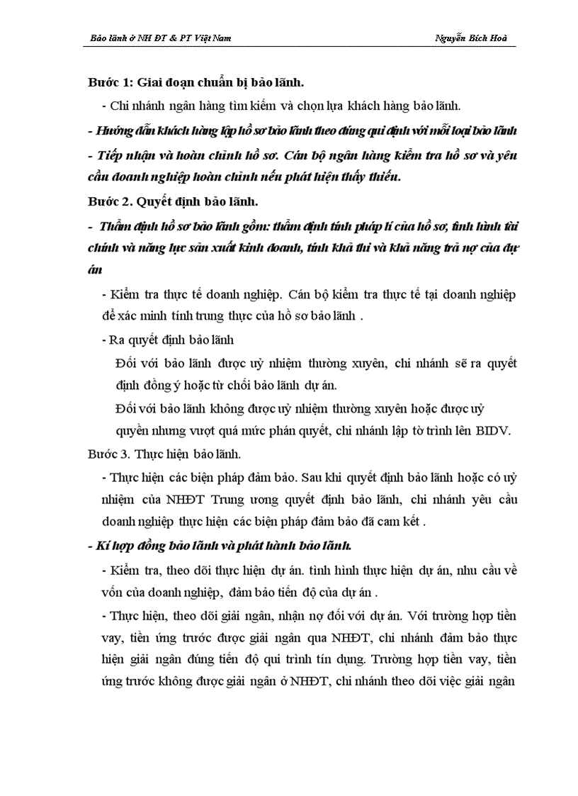 image for page Giải pháp nâng cao hiệu quả nghiệp vụ bảo lãnh tại Ngân hàng ĐT PT Việt Nam