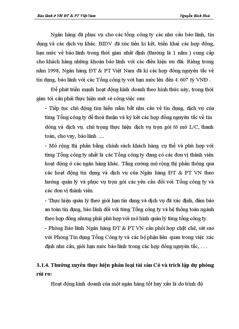 image for page Giải pháp nâng cao hiệu quả nghiệp vụ bảo lãnh tại Ngân hàng ĐT PT Việt Nam