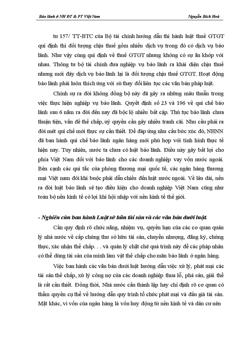 image for page Giải pháp nâng cao hiệu quả nghiệp vụ bảo lãnh tại Ngân hàng ĐT PT Việt Nam