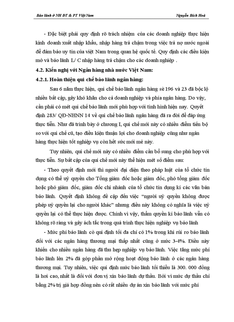 image for page Giải pháp nâng cao hiệu quả nghiệp vụ bảo lãnh tại Ngân hàng ĐT PT Việt Nam