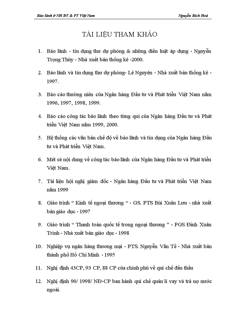 image for page Giải pháp nâng cao hiệu quả nghiệp vụ bảo lãnh tại Ngân hàng ĐT PT Việt Nam