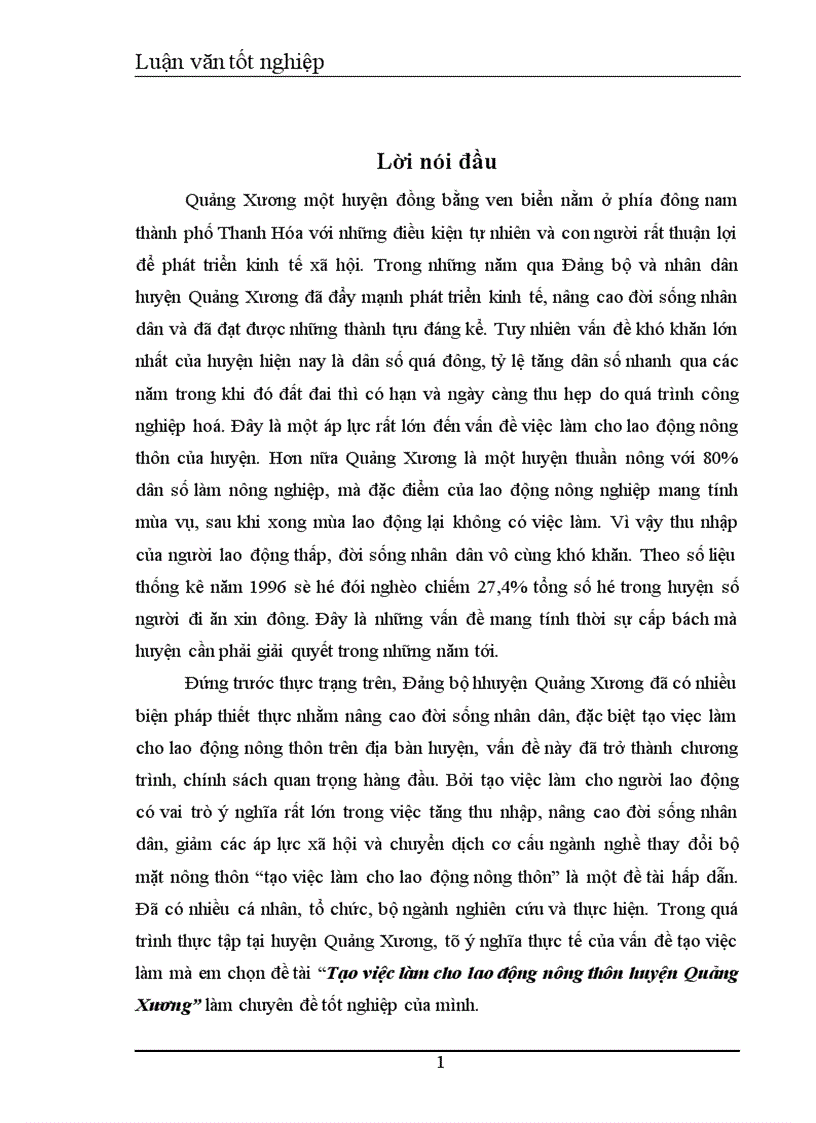 image for page Tạo việc làm cho lao động nông thôn huyện Quảng Xương