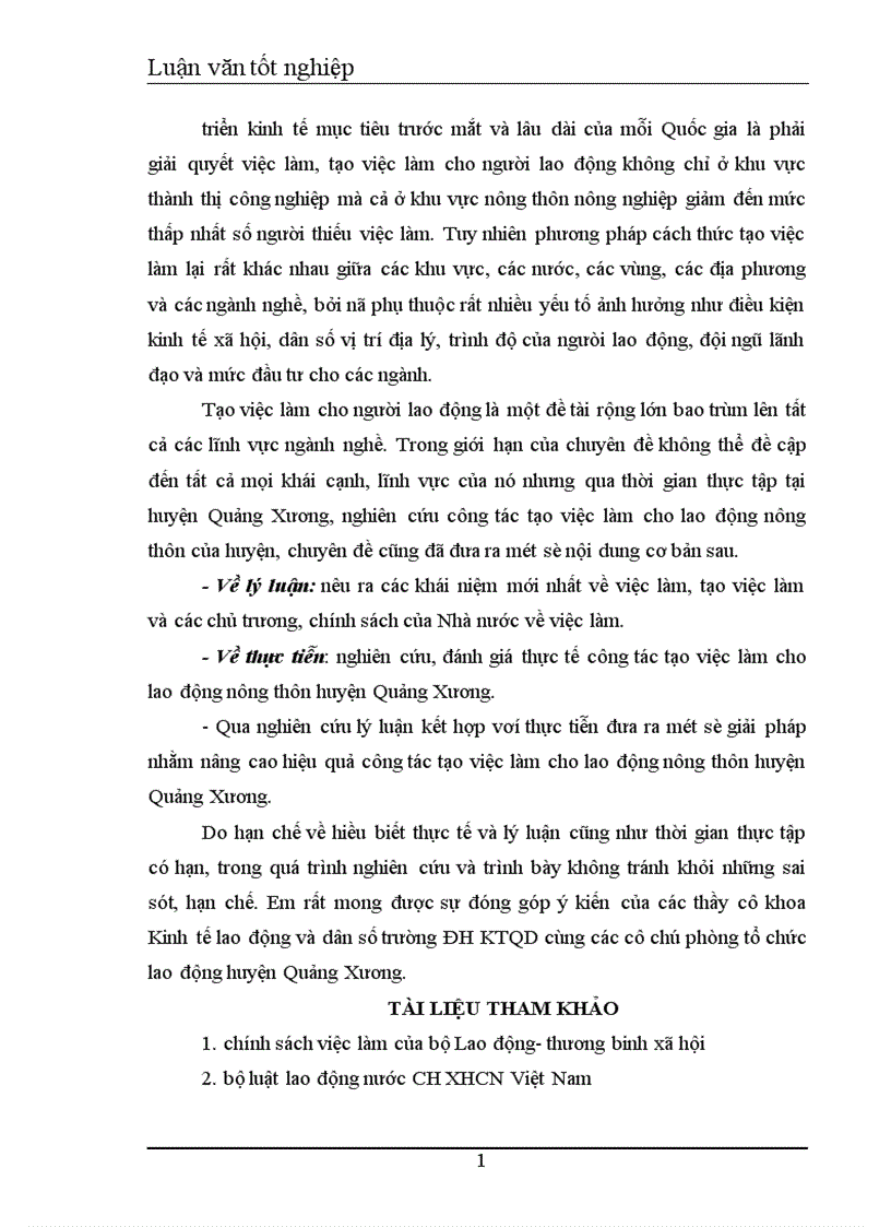 image for page Tạo việc làm cho lao động nông thôn huyện Quảng Xương