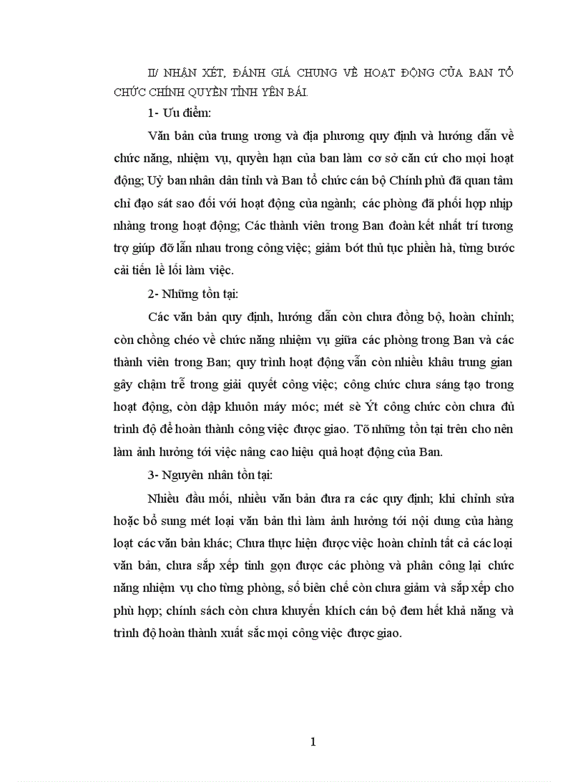 image for page Tổ chức và hoạt động của Ban tổ chức chính quyền tỉnh Yên Bái