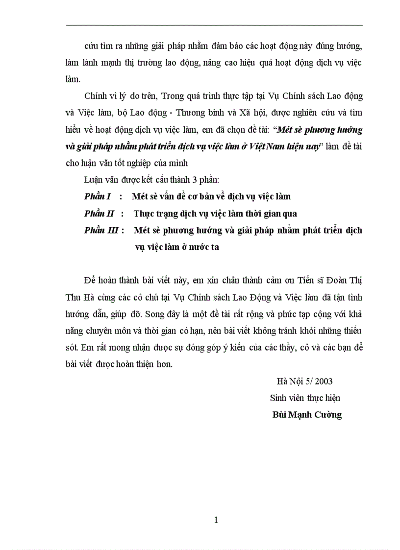 image for page Một số phương hướng và giải pháp nhằm phát triển dịch vụ việc làm ở Việt Nam hiện nay