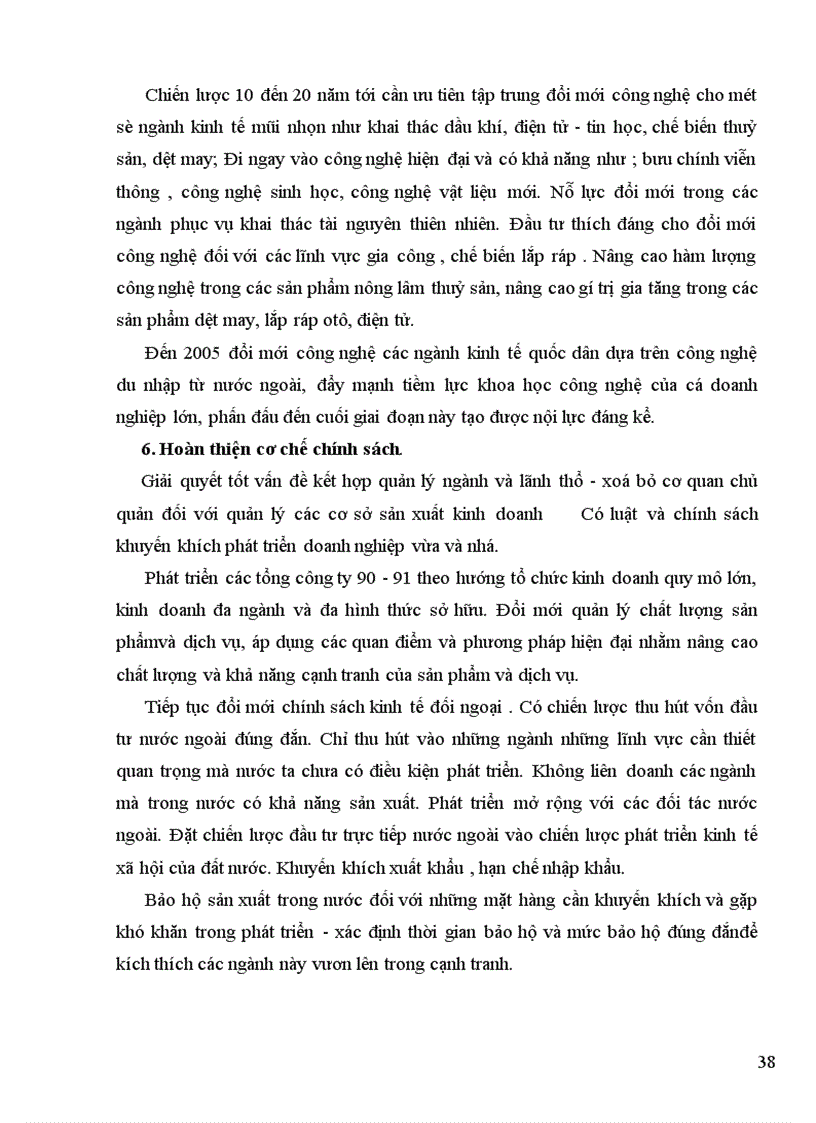 image for page Kế hoạch chuyển dịch cơ cấu ngành kinh tế thời kỳ 2001 2005 ở Việt Nam và các giải pháp thực hiện