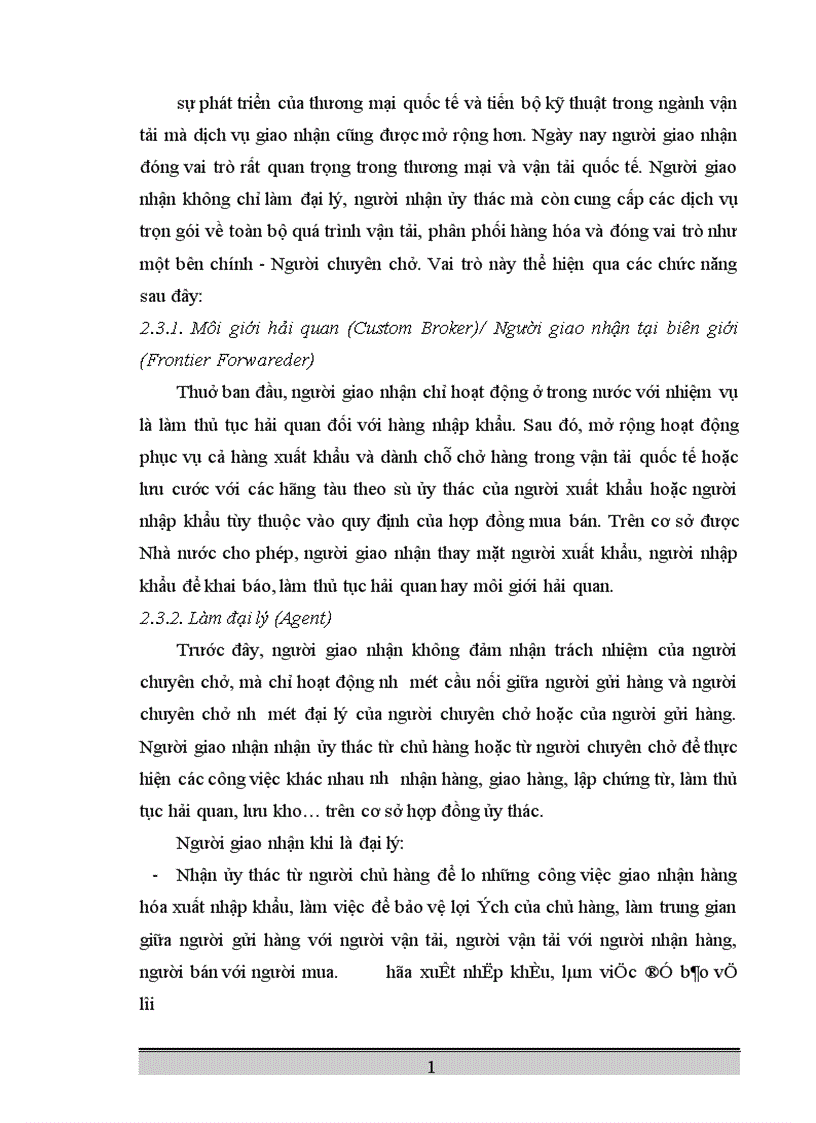 image for page Hoạt động kinh doanh dịch vụ giao nhận hàng hóa quốc tế tại Chi nhánh công ty kho vận miền Nam SOTRANS Hà Nội thực trạng và giải pháp phát triển