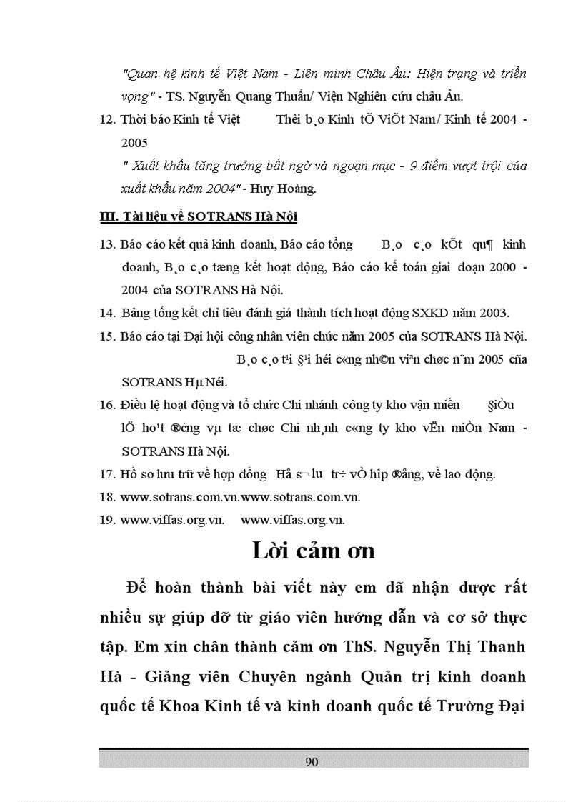 image for page Hoạt động kinh doanh dịch vụ giao nhận hàng hóa quốc tế tại Chi nhánh công ty kho vận miền Nam SOTRANS Hà Nội thực trạng và giải pháp phát triển