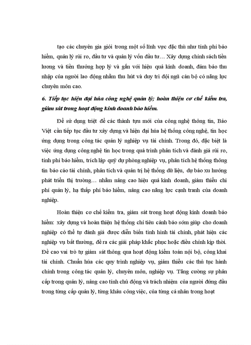 image for page Một số giải pháp để nâng cao năng lực cạnh tranh của Bảo Việt trong giai đoạn tới