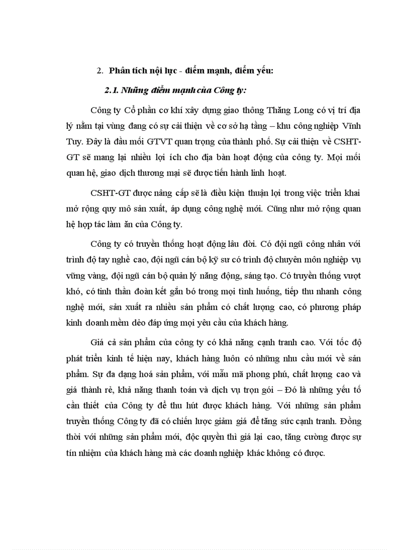 image for page Phân tích ứng dụng mô hình SWOT và mô hình Porter s Five Forces trong xây dựng chiến lược sản xuất kinh doanh tại Công ty Cổ phần Cơ khí xây dựng giao thông Thăng Long