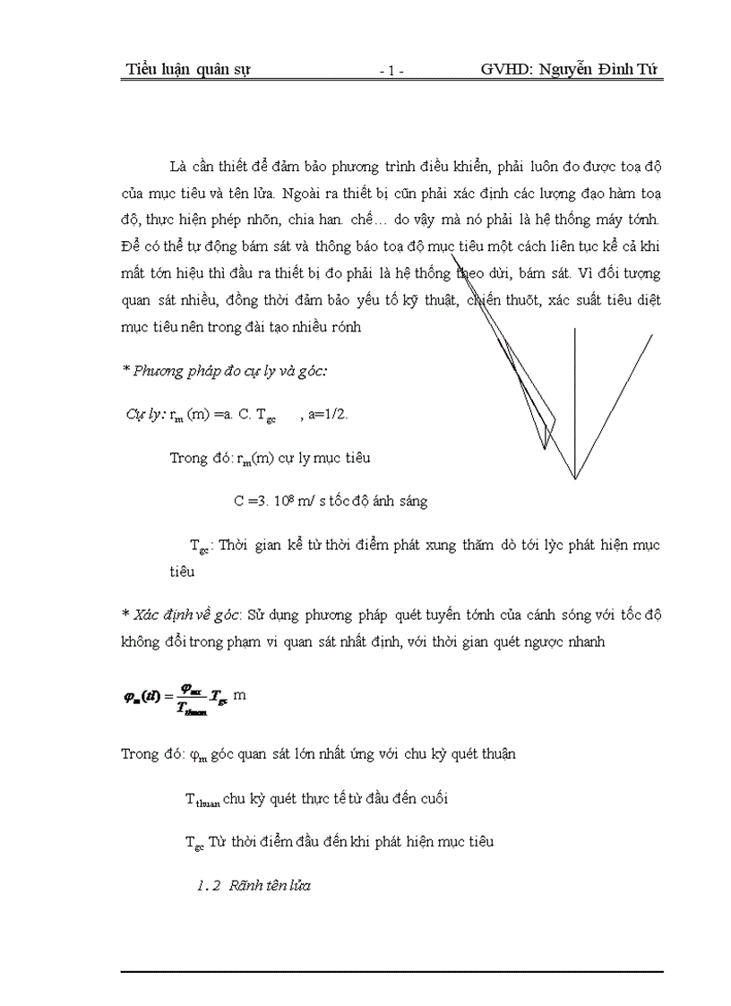 image for page Đặc trưng khí động của tên lửa và trình tự vật lý để điều khiển tên lửa khi bay