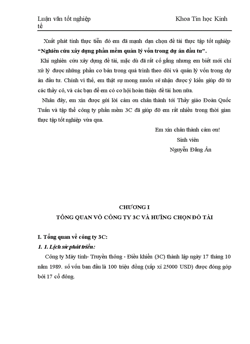 image for page Nghiên cứu xây dựng phần mềm quản lý vốn trong dự án đầu tư