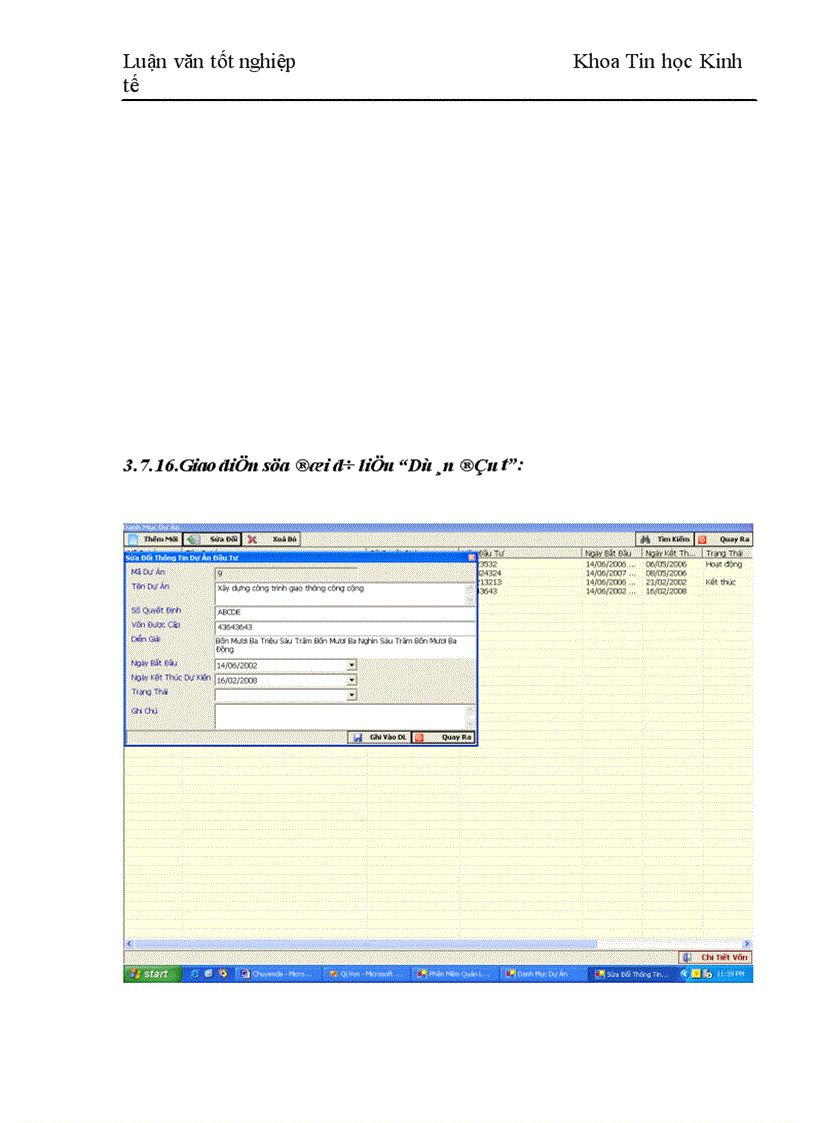 image for page Nghiên cứu xây dựng phần mềm quản lý vốn trong dự án đầu tư