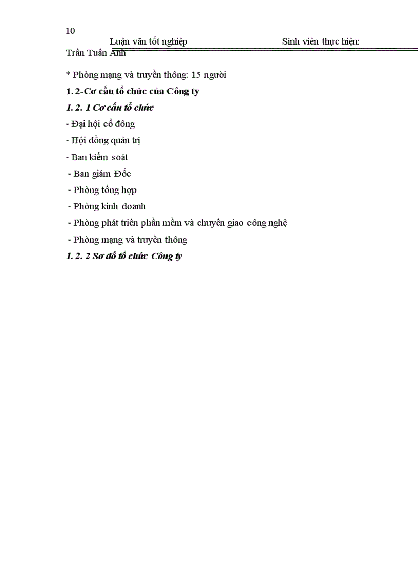 image for page Nghiên cứu thiết kế phần mềm quản lý dự án tại Công ty Cổ phần Công nghệ Thông tin Sông Đà