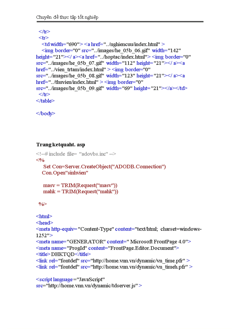 image for page Thiết kế trang Web tra cứu kết quả học tập của sinh viên